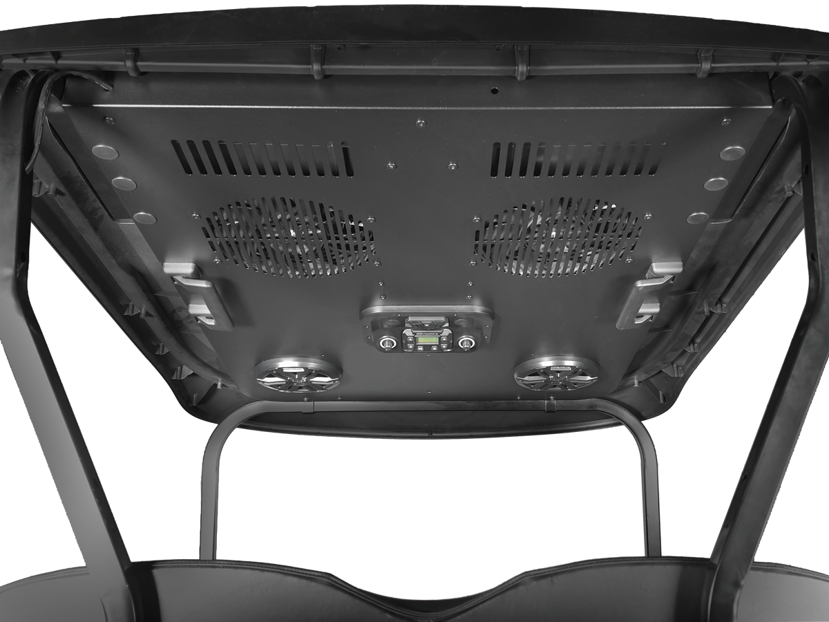 EZGO 2 Seat Modular Roof - Cooling Headliner with Audio 2