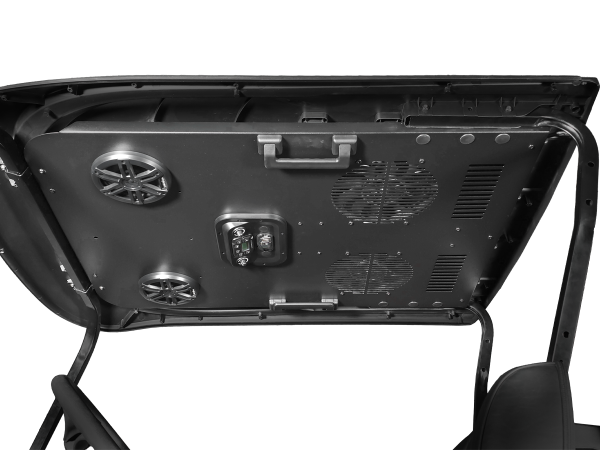 EZGO 2 Seat Modular Roof - Cooling Headliner with Audio 4