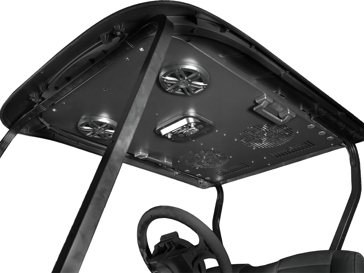 EZGO 2 Seat Modular Roof - Cooling Headliner with Audio 5