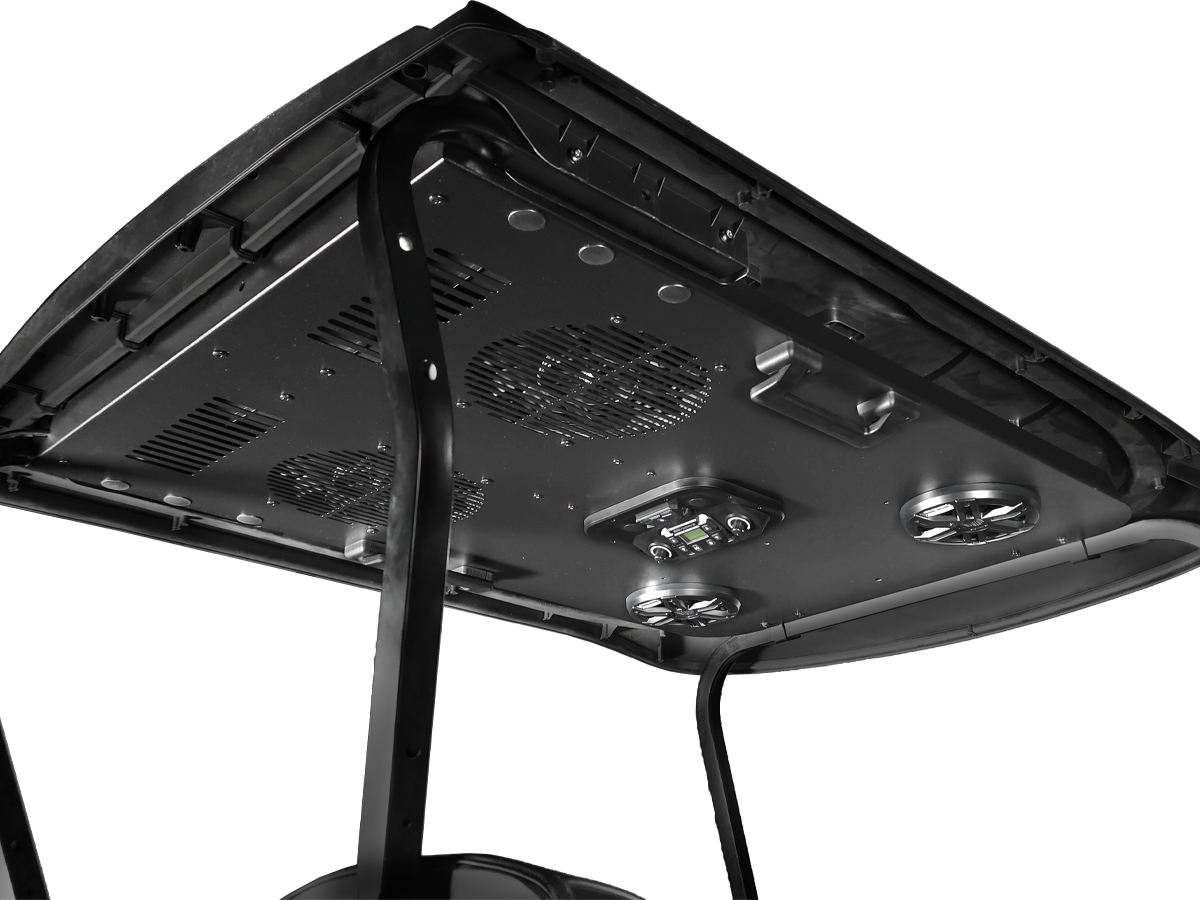 EZGO 2 Seat Modular Roof - Cooling Headliner with Audio 7