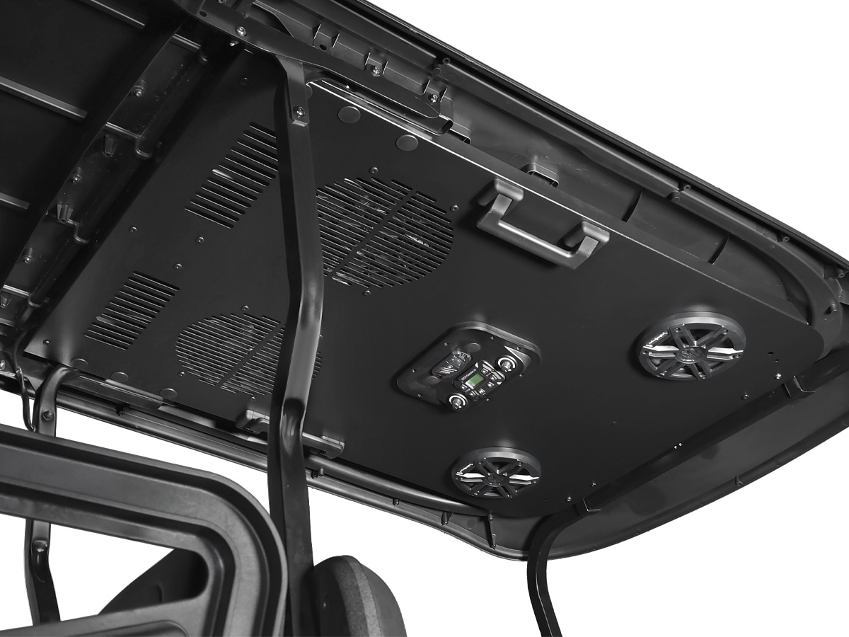 EZGO 2+2 Seat Modular Roof - Cooling Headliner with Audio 5