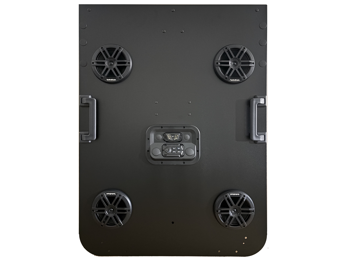 EZGO 2 Seat Modular Roof - Extended Audio Headliner with Audio (Copy)