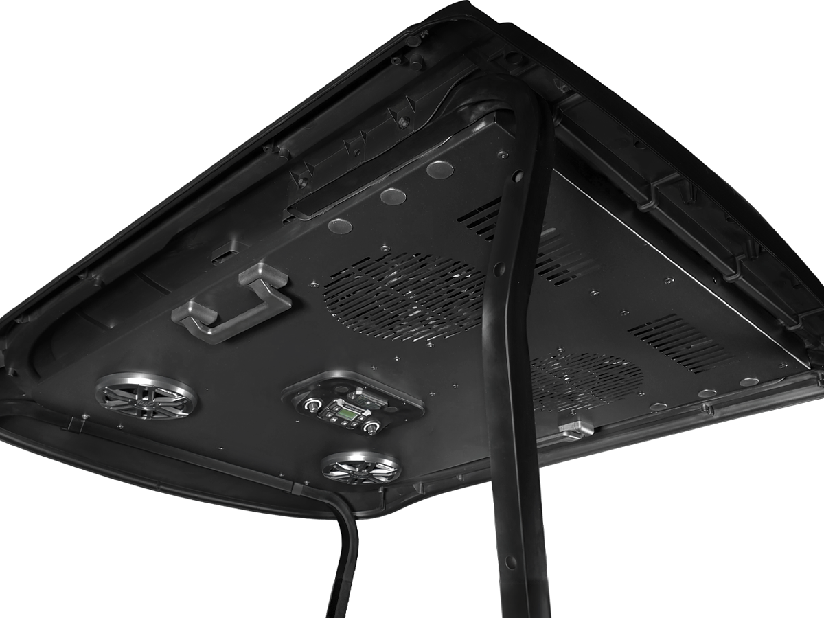 EZGO 2 Seat Modular Roof - Cooling Headliner with Audio 5