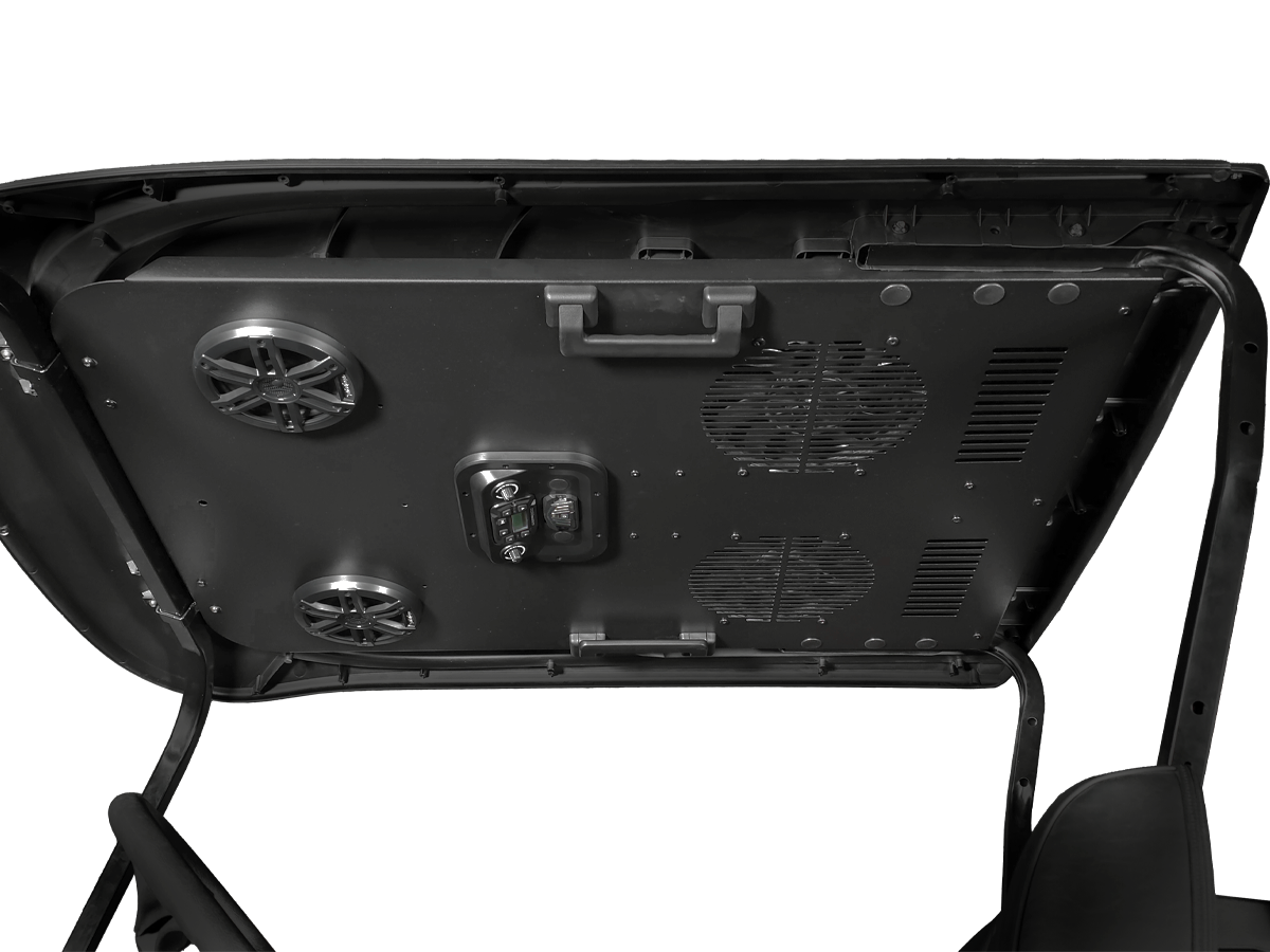 EZGO 2 Seat Modular Roof - Cooling Headliner with Audio 4