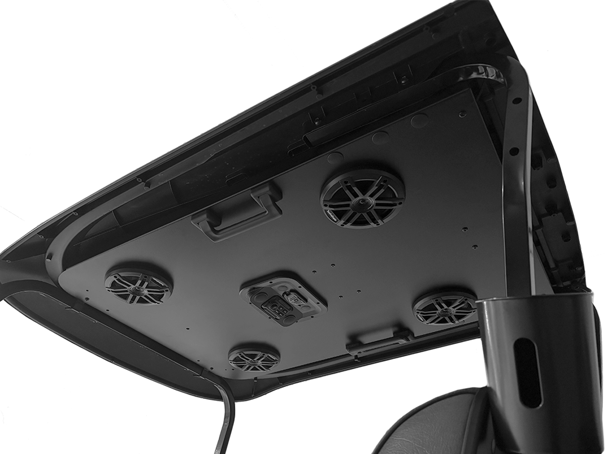 EZGO 2 Seat Modular Roof - Extended Audio Headliner 2