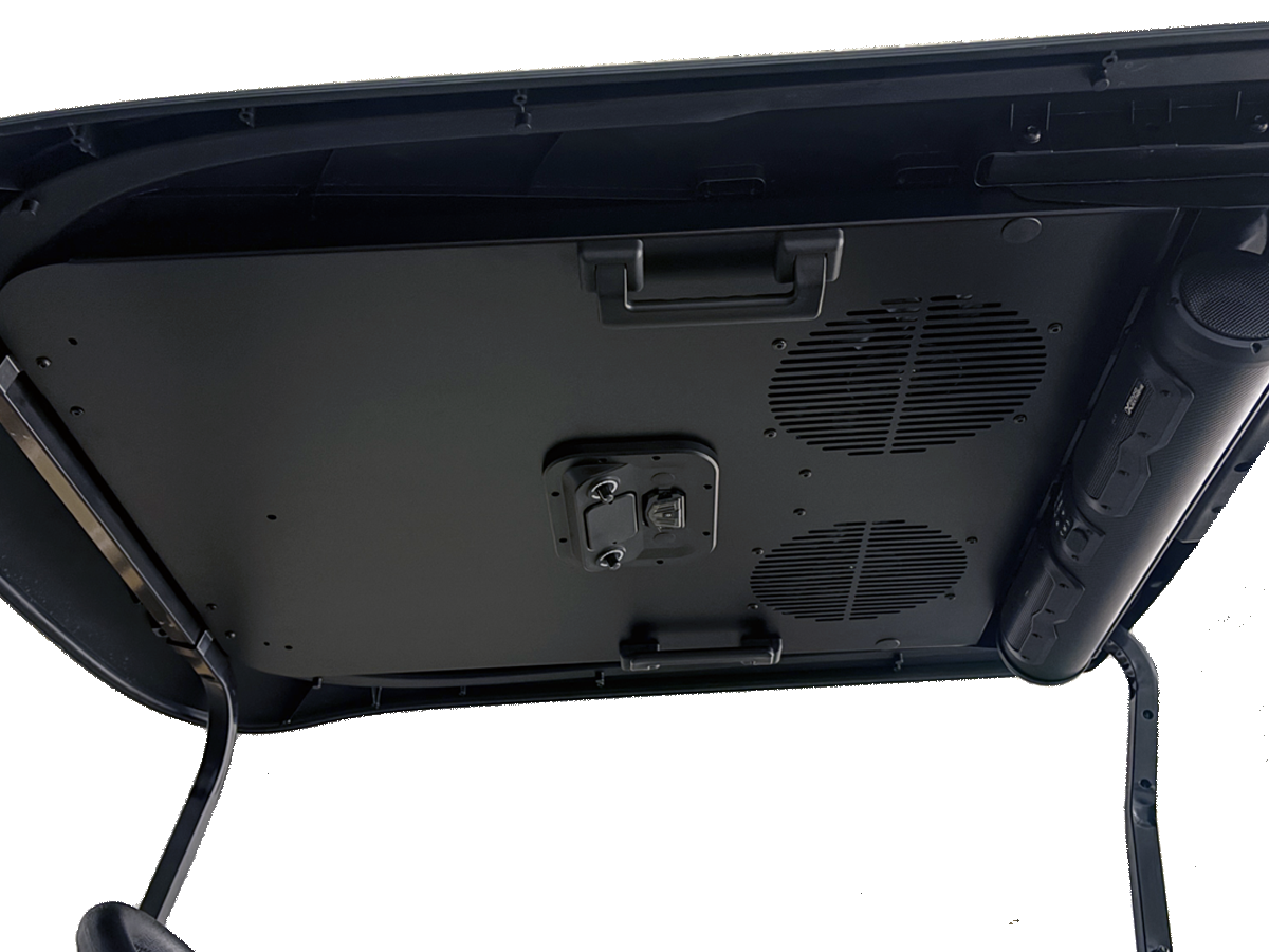 EZGO 2 Seat Modular Tech Pack Soundbar Roof - Cooling Headliner 3