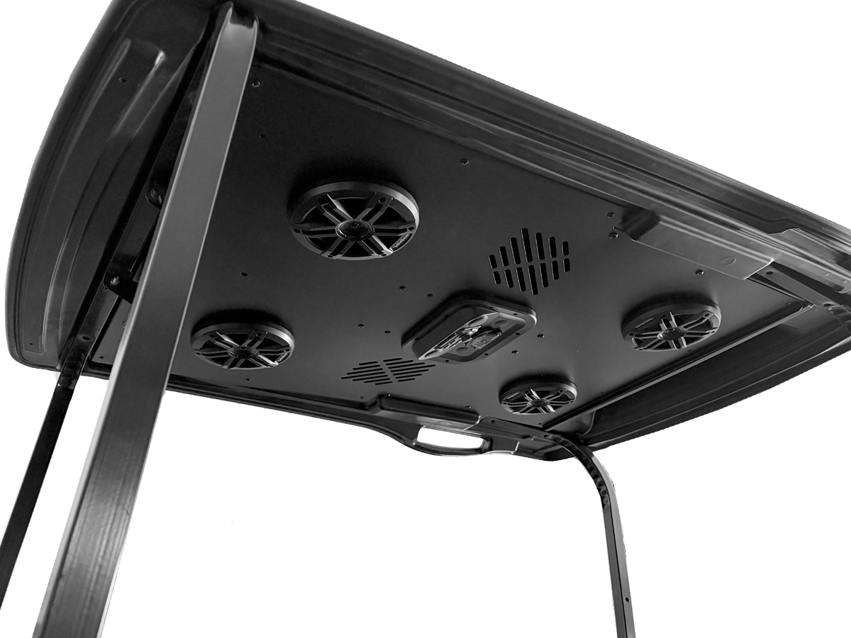EZGO 2 Seat RXV Suntop Roof - Extended Audio Headliner 4